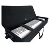 Rockville Rolling Bag 76 Key Keyboard Case w/Wheels+Trolley Handle+Large Pocket