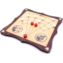 Brimtoy Lambs and Tigers traditional wooden board game