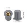 sourcing map 10Pcs 4mm Insert Shaft 16x16.5mm Plastic Potentiometer Rotary