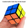 Jbpbslu 2x2 Speed Cube, Classic 2x2 Cube Puzzles Toy (Black)