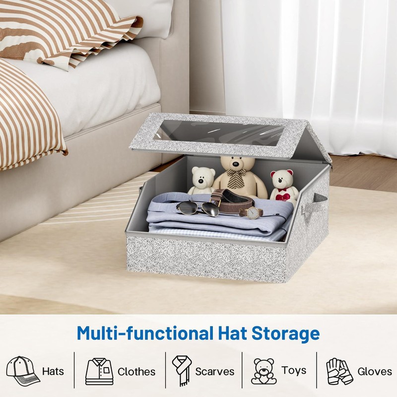 Baseball Hat Organizer Holds Up To 26 Caps, Hat Storage