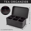 AuldHome Design AuldHome Enamelware Tea Bag Box (Black), Classic Sleek