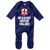 Purple Print House Me and My Daddy Support England Romper