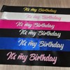 FSJJLLU 'It's My Birthday' Royal Blue Satin Birthday Sash with