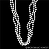 Rhode Island Novelty 48 Inch 7mm White Pearl Necklaces, Pack
