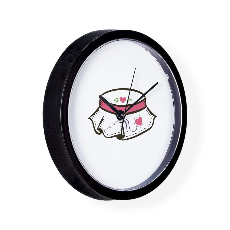 CafePress Embroidery Hoop 10" Wall Clock for Livingroom, Kitchen, or