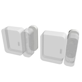 Magnet Riser Compatible with SimpliSafe | Alarm Contact Spacer with 3M Adhesive | Alarm Riser - Sensor/Magnet Not Included (2 Pack - 1/4 inch)