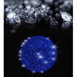 2 Pack Car Cup Holder Coaster,Fashion Anti-Slip Shockproof Universal Vehicle Cup Holders Coasters Insert Bling Crystal Rhinestone Auto Automotive Interior Accessories for Women (Blue)