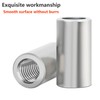 Ctyjia M5x8mm Round Connector Nuts, 6mm Length Female Threaded Rod,
