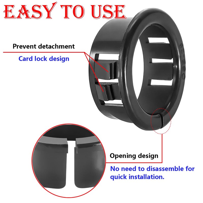 Qrity 20 PCS Grommets, Cable Snap Bushing Grommets, 19mm Cable