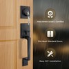 Gaurqiah Front Door Handle Set with Reversible Lever, Heavy-Duty Exterior