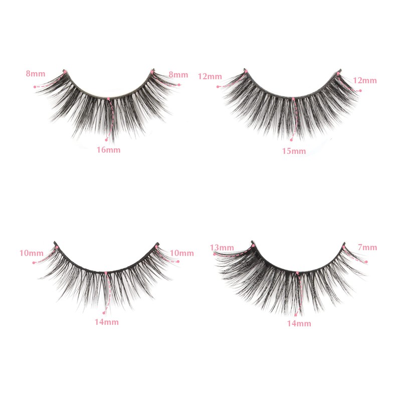 Oreola 3D False Eyelashes Natural Look Artificial Eyelashes, Lightweight, Reusable,