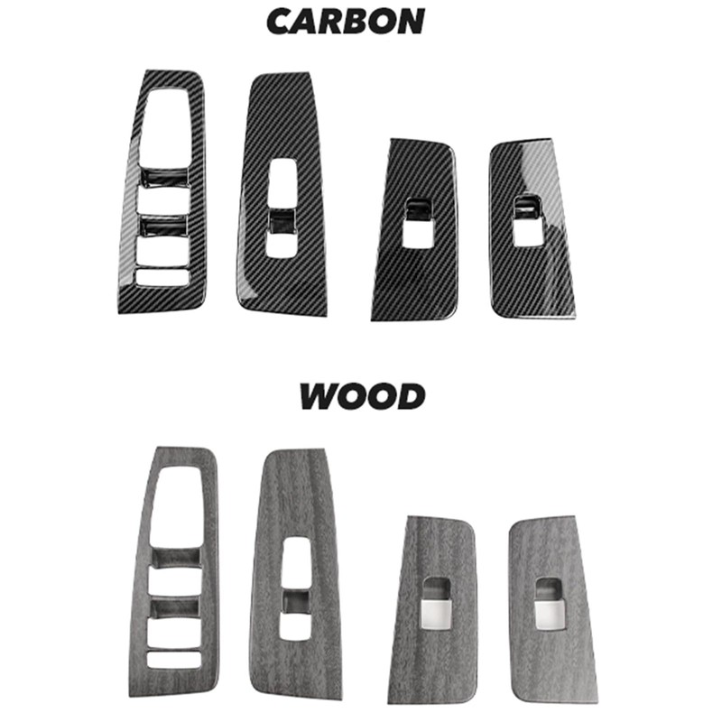 4PCS Car Window Switch Panel Cover Side Door Lock Lift