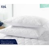 K&A® Pillow Protectors 4 Pack Quilted | Ultra Soft Noiseless