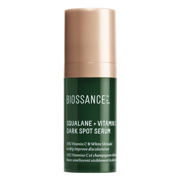 Biossance Squalane + Vitamin C Dark Spot Serum. Powerful, Lightweight Serum with 10% Vitamin C to Brighten Skin, Fade Dark Spots and Reduce Pigmentation. Travel Size (0.3 ounces)