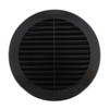 6" Black Round Plastic Louver Soffit Air Vent (1)