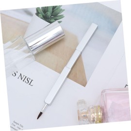 FOMIYES 2pcs Portable Makeup Brush Retractable Lip Brush Nylon Fiber Makeup Tool Kit Lip Applicator