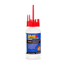 FastCap 2P-10 - Thick – High Performance Heavy-Duty Super Glue - CA (Cyanoacrylate Adhesive) -10 oz/283g. Perfect Gap Filling Projects. 2-Part Adhesive. Activator Sold Separately (3-Bottle)
