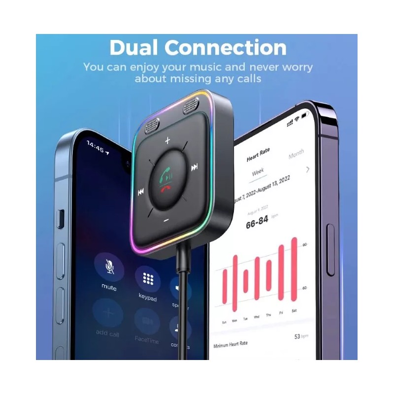 Joyroom Adaptador Bluetooth 5.3 Automóvi Llamadas Doble Micrófono