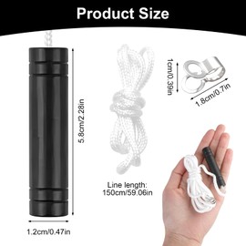 NGUIT 2 Pack Bathroom Light Pull Cord with 150cm Light Pull Cord Replacement Extension Light Switch Blind Cord Pull Handle Chrome Pendant Weight Connector for Bathroom Toilet Light Ceiling Lights Fan