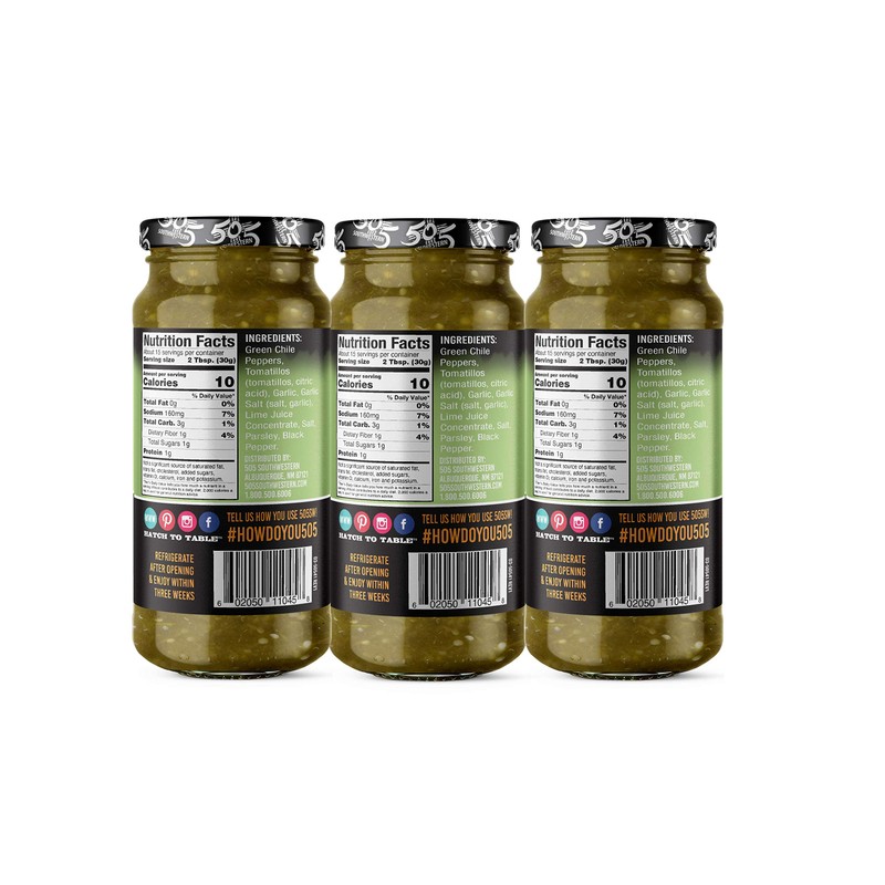 505 Southwestern Tomatillo Garlic with Lime, Salsa (3-16oz Value Pack)