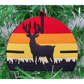 Unbranded HUNTING - Hunter - Camping DEER HUNTER Christmas Tree Ornament - 3" Tall COOL