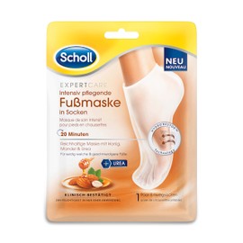 Scholl Expertcare Intensive Nourishing Foot Mask in Honey and Almond Socks - 1 Pair of Disposable Socks