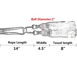 Selling Wonderful Curtain Holdbacks Curtains Tiebacks Home Decorative Braided Buckle Fastener Accessories Window Drapery Ball Tassels Tiebacks, Set of 2(Gray Blue)