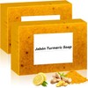 Jabón Curcuma Natural Exfoliante 2 Unidades Limpiador Rostro y Cuerpo