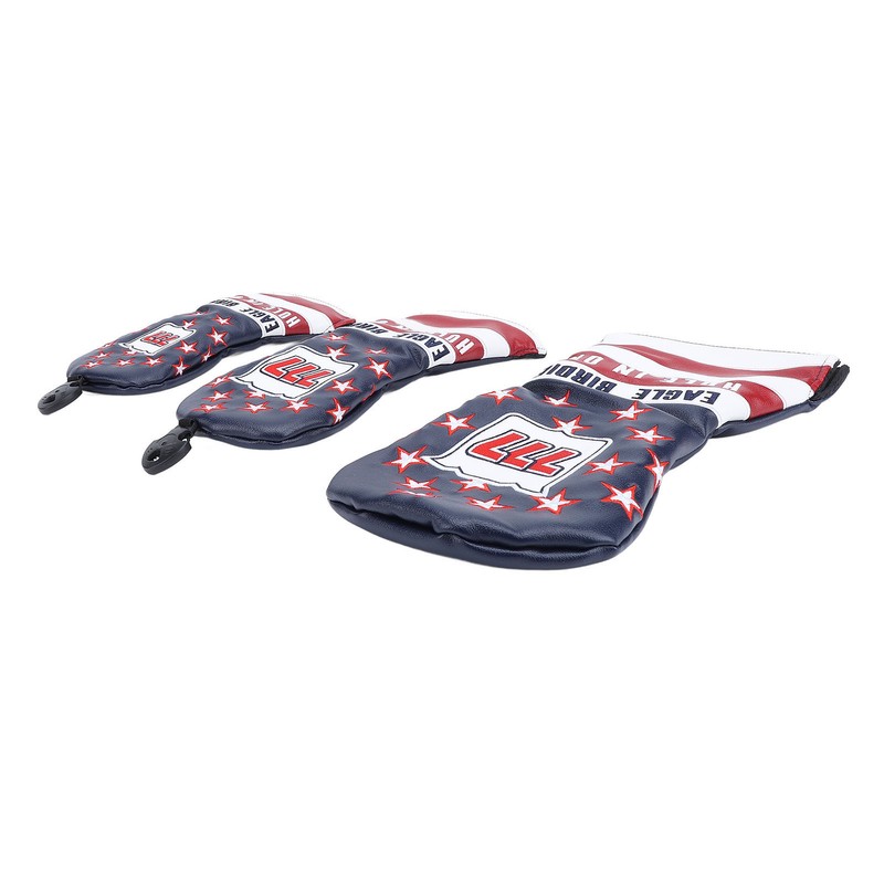 Golf Club Head Cover Set Waterproof PU Leather Golf Club