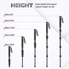 ULANZI TB12 Camera Monopod, 61" Aluminum Photography Monopod with 5-Section