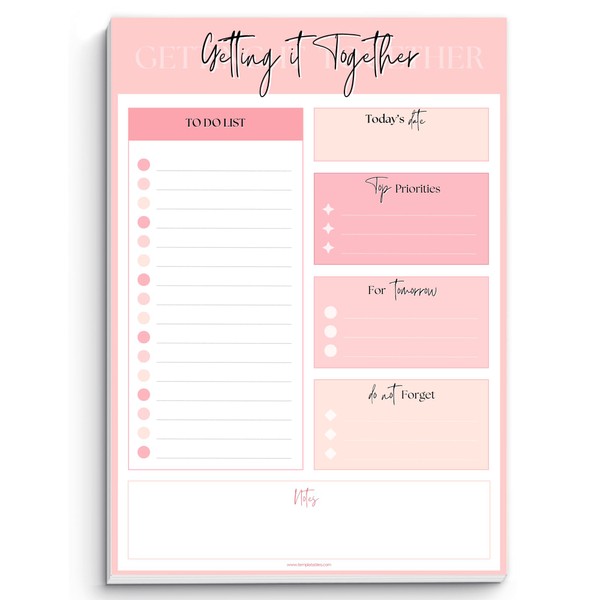 To Do List Notepad | Daily Planner, Brain Dump, Organizer