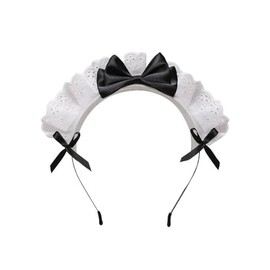 Women Girls Lolita Headband Lace Bow Hair Band Maid Anime Cosplay Headwear Ribbon Bowknot Cute Hair Band Party Hair Accessories Women's Fashion Headbands, Headbands, Lolita Fashion, Lolita Accessories