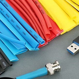 Heat Shrink Tubing Electrical Tube Cover Blue 15.5x150mm 10p 5ea