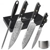 KINOINA 5-Piece Damascus Knife Set - Ultra-Sharp Professional 67-Layer VG10