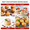 2 Packs 12 Cups Silicone Muffin Pan with Metal Reinforced