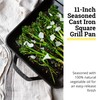 Lodge 11" Cast Iron Square Grill Pan - Chef Collection