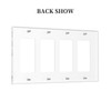 Yellow Lemon Light Switch Cover Quad Rocker/Decorator Switch Plate 4
