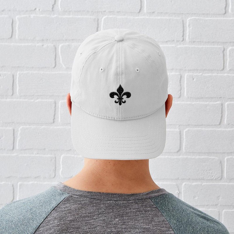 CafePress Calligraphy Fleur De Lis Cap Unique Adjustable Baseball Hat