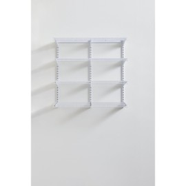 Rubbermaid 36" Pantry Organization Shelf System Direct Wall Mount 4 Shelves and Mounting Hardware Kit Included White Wire Shelving System for Home/Pantry/Closet