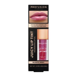 PROFUSION COSMETICS JUICY LIP TINT - NOURISHING LIP OIL: BLISSFUL BERRY