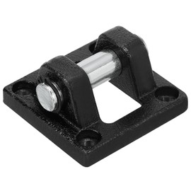 PATIKIL 63 x 63 x 32 mm Air Cylinder Pneumatic Rod Swivel Clevis Mounting Bracket Black