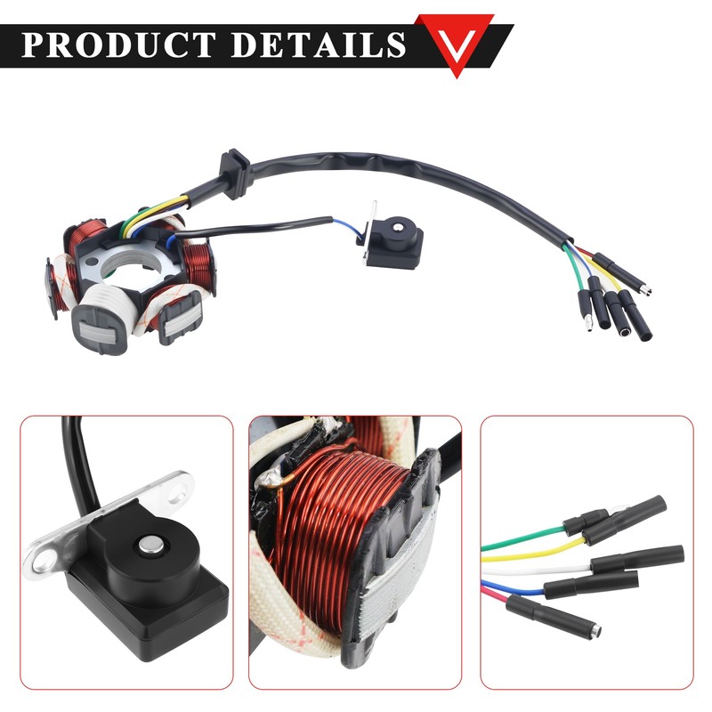 PRO BAT 6 Coil Pole Magneto Flywheel Stator Pure Copper