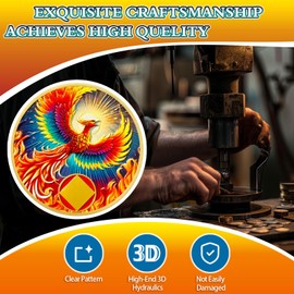 Phoenix of Light Sobriety Coin, Phoenix NA Coin, Addiction Recovery Sober Chip with Prayer - Beautifully Sobriety Gifts for Women Men - Applies to Narcotics Anonymous