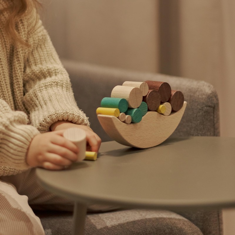 Igroteco® Moon Balancer | 16 Pieces Wooden Educational Wooden Toy