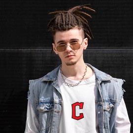 Jefuzh Baseball Patches, Cleveland Iron on Patches for Hats, T-Shirts, Backpacks, Jeans and More(Cleveland)