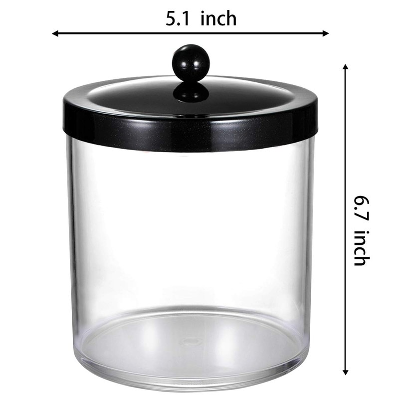 SheeChung Premium Apothecary Jar - 50 Oz. Large Clear Plastic