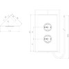 Caressi Corner Socket 2ST220 – Socket 2-Way for Vertical Mounting