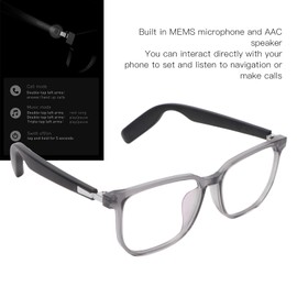 Smart Bluetooth Glasses, Open Ear Smart Glasses for Listening to Music and Calls, IP67 Waterproof, Audio Glasses with Speakers, Open Ear Sound Glass