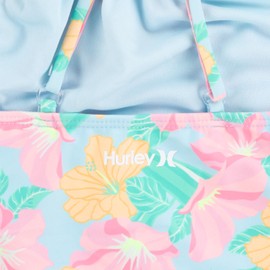 Hurley Girls Tankini 2-Piece Swimsuit, Blue Ice/Boyshort